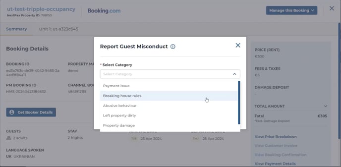 report guest misconduct